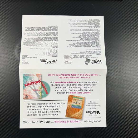 The Art Of Knitting and Crochet 2 (DVD 2005) TriCoast Studios Felting Yarn - Picture 5 of 7